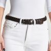 Leren riem in vlechtstijl voor vrouwen
